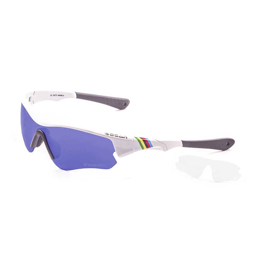 Ocean Sunglasses Iron One Size Shiny White / Blue