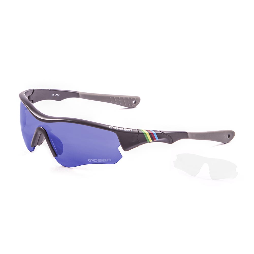 Ocean Sunglasses Iron One Size Matte Black / Blue