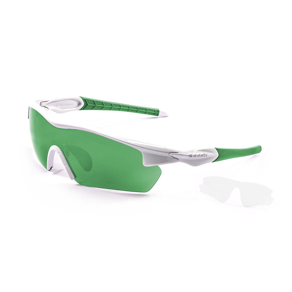 Ocean Sunglasses Tour One Size White / Green / Green
