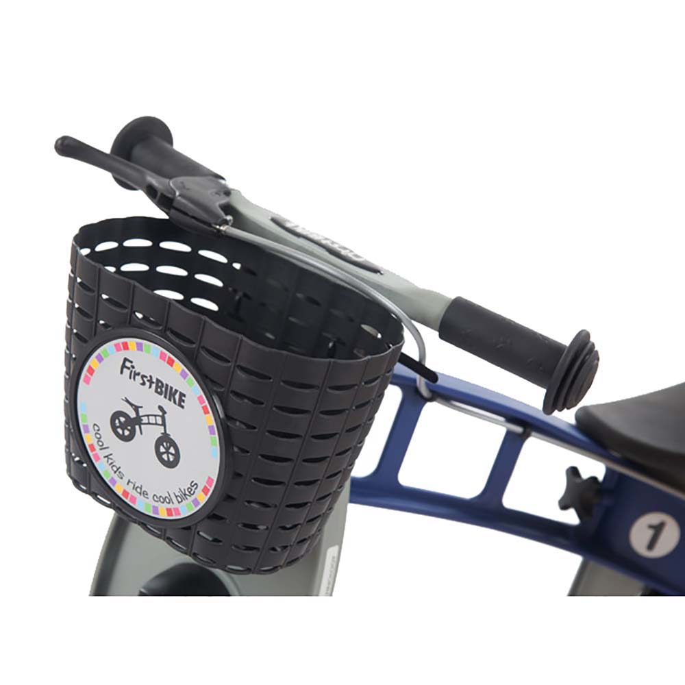 First Bike Basket Strap And Sticker One Size Black