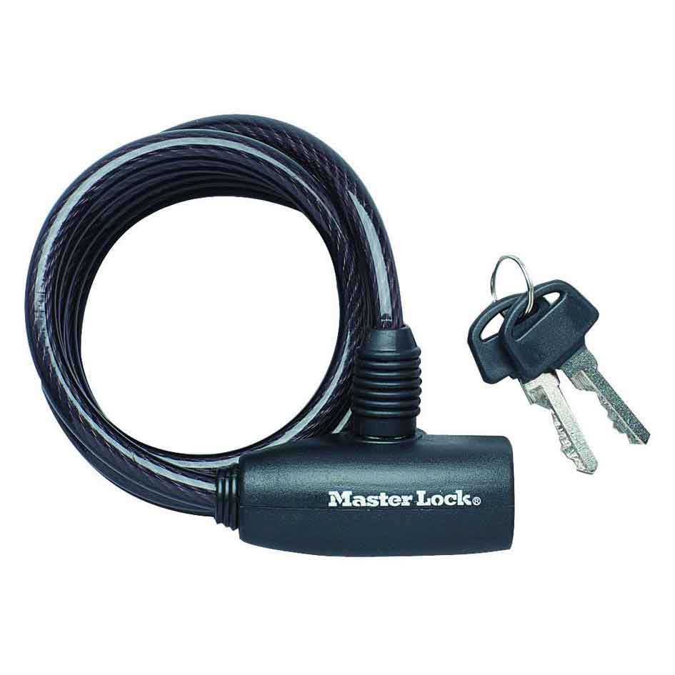 Master Lock Padlock Cable Key 1800 x 8 mm Black