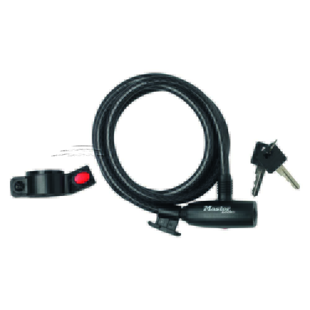 Master Lock Padlock Cable 1800 x 10 mm Black