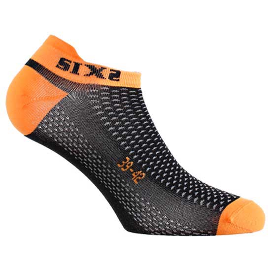 Sixs Very Short Socks EU 47-49 Orange Fluo