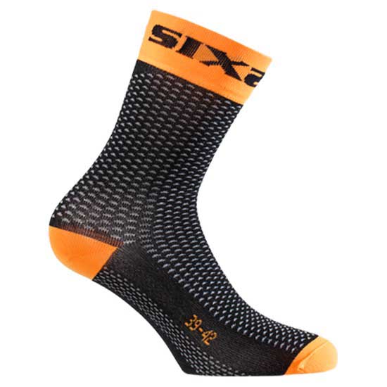 Sixs Short Socks EU 35-38 Fluor Orange