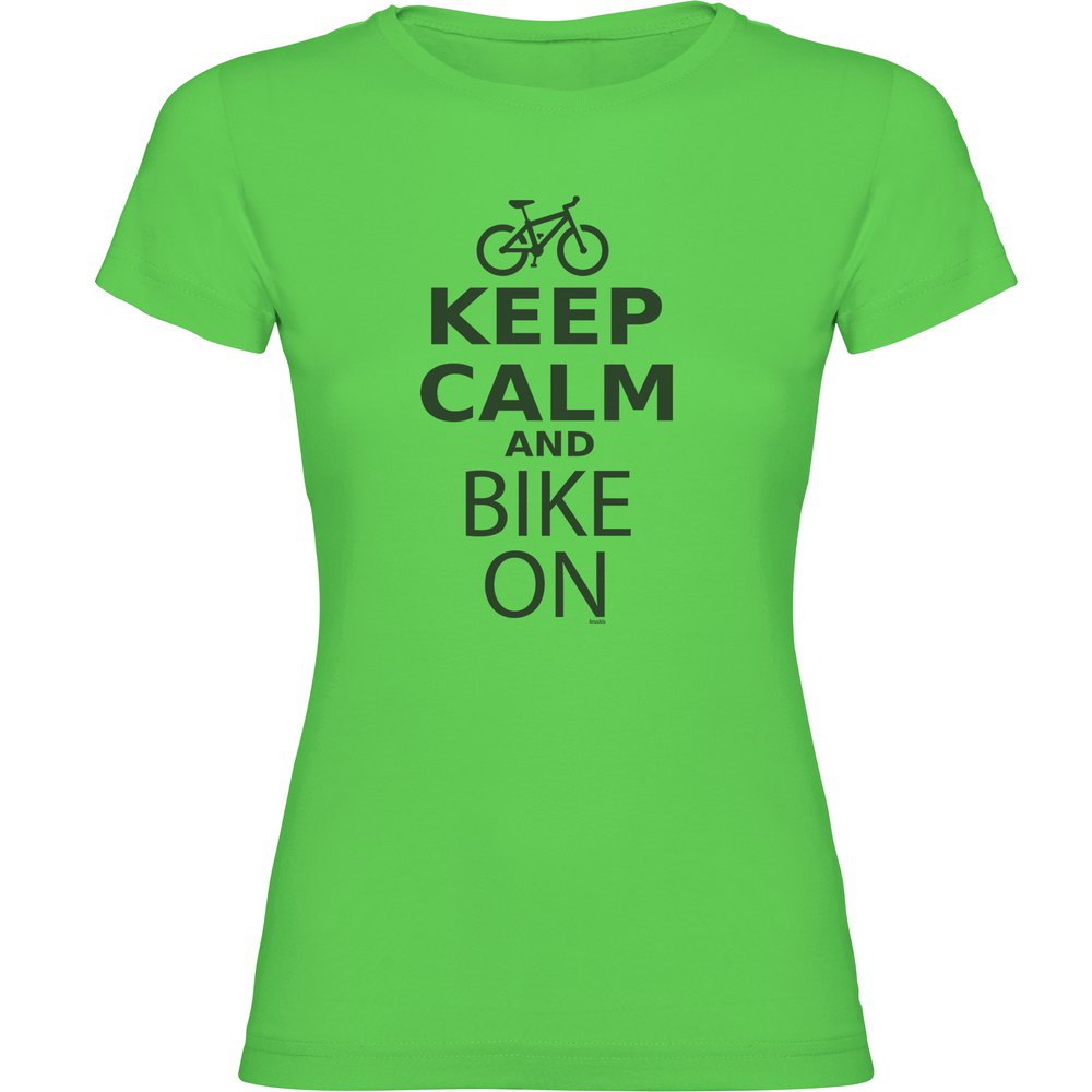Kruskis Keep Calm And Bike On S Light Green