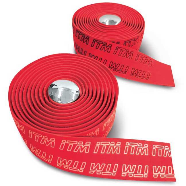 Itm Handlebar Tape Eva Tape 3d One Size Red / Logo White