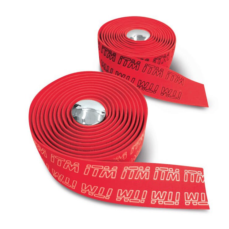 Itm Handlebar Tape Eva Tape 3d One Size Red / Logo Black