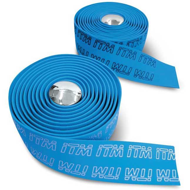 Itm Handlebar Tape Eva Tape 3d One Size Blue / Logo Black