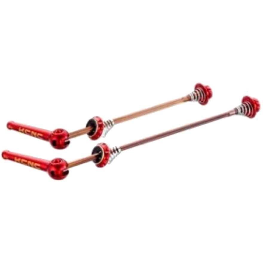 Kcnc Grooving Skewers With Ti Axle Mtb Set One Size Red