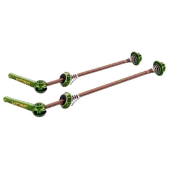 Kcnc Grooving Skewers With Ti Axle Mtb Set One Size Green