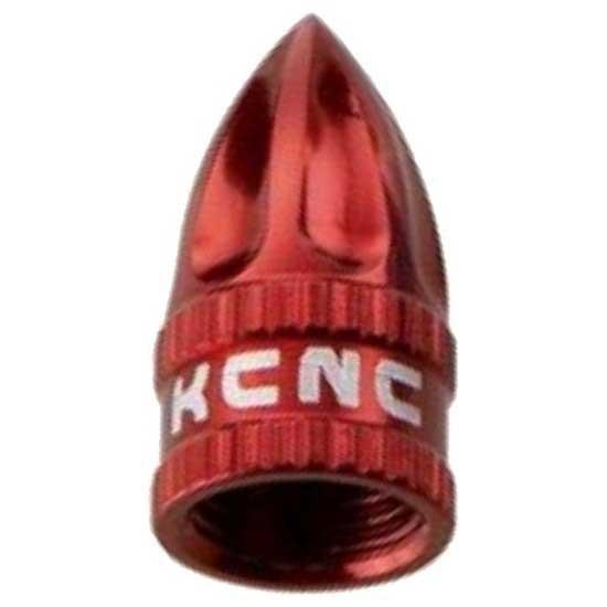 Kcnc Valve Cap Cnc Presta Set One Size Red