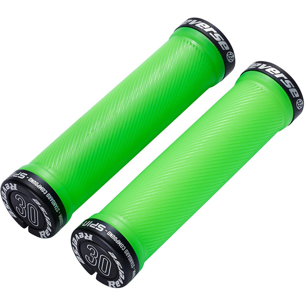 Reverse Components Grip Spin Lock On 30 x 130 mm Neon Green / Black