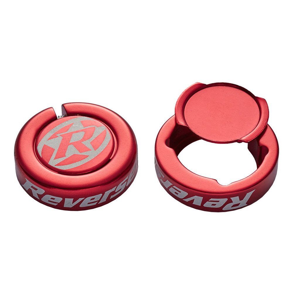 Reverse Components Chip Barends For Lock On Grips 2 Pieces One Size Red