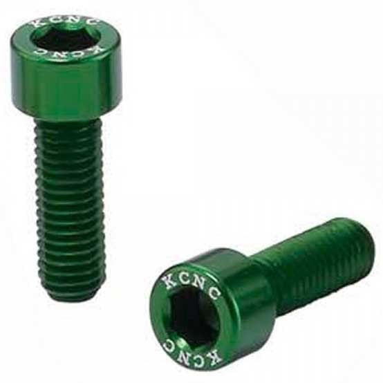 Kcnc Bottle Cage Bolts 5 x 15 mm Green