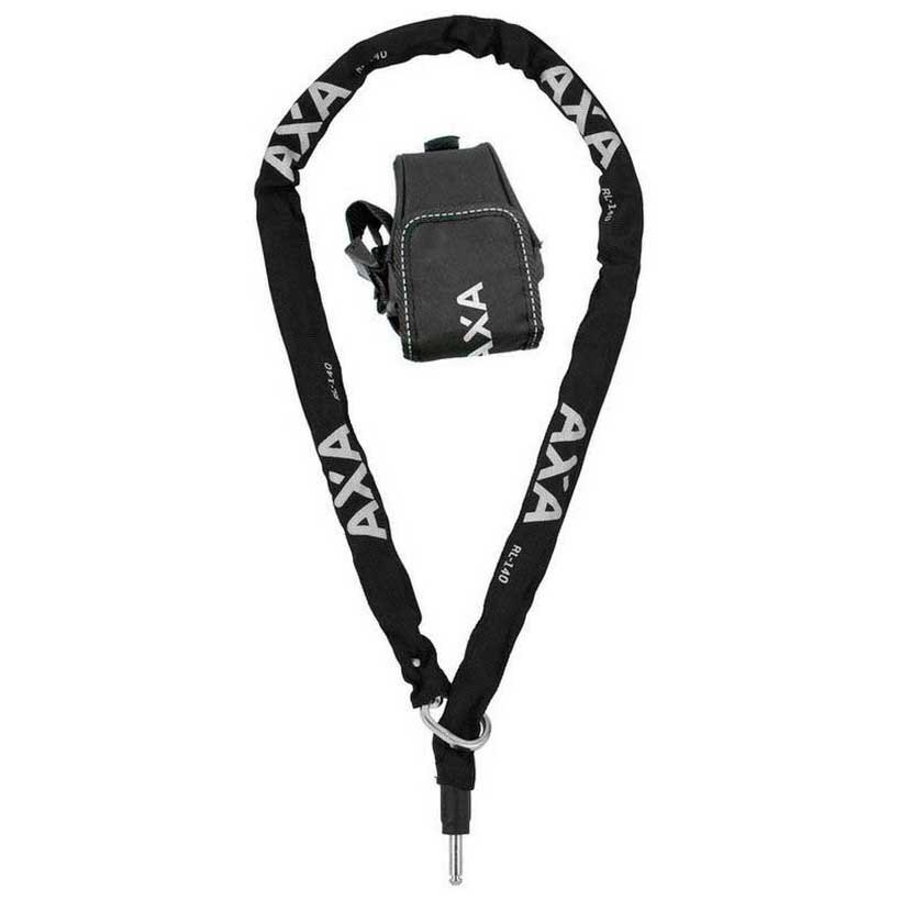 Axa Rlc Chain 5.5 Mm With Neoprene Cover 140 cm Black / Black