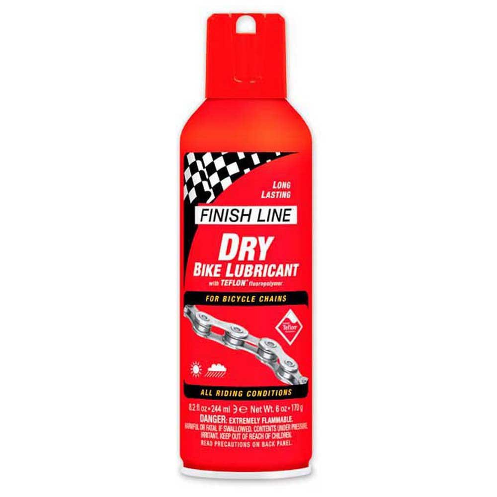 Finish Line Dry Teflon Chain Lube Spray 244ml One Size Red
