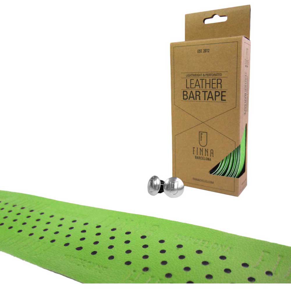 Finna Leather Bar Tape One Size Green