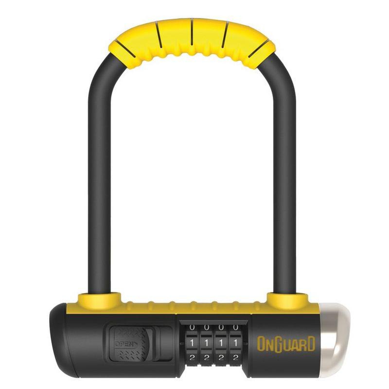 Onguard Bulldog Mini 8013 Combination Number U-lock 90 x 140 x 13 mm Black / Yellow