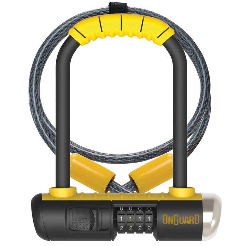 Onguard Bulldog Mini Dt 8015 Combination Number U-lock 90 x 140 x 13 mm Black / Yellow