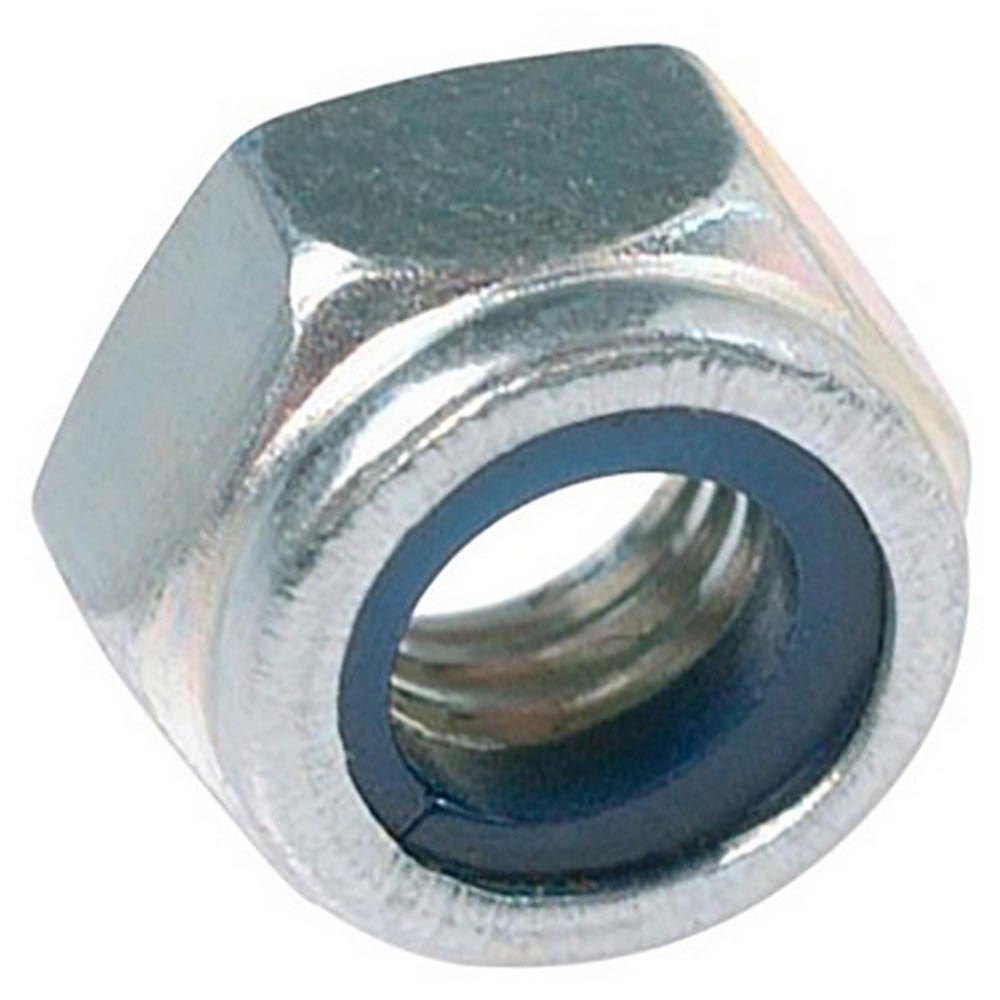 Schwarz Locking Nut M5 Galvanized 10 Units One Size Silver