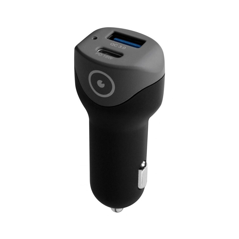Muvit Car Charger Usb Qualcomm Qc 3.0 And Type C Pd 18w Smart Ic One Size Black