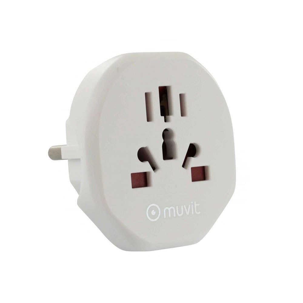 Muvit Universal Travel Adapter For Europe One Size White