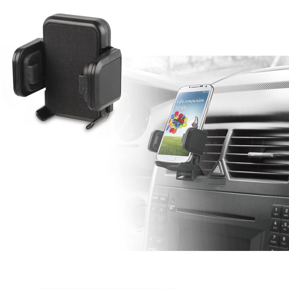 Muvit Air Vent Universal Mobile Car Support 7 Inches One Size Black