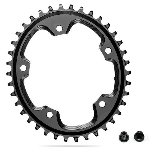 Absolute Black Oval 1x With Bolts 110 Bcd 38t Black