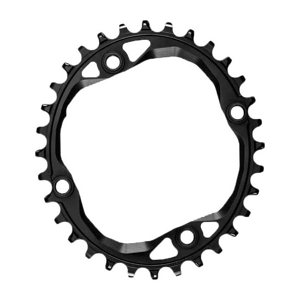 Absolute Black Oval With Bolts And Spacers 104 Bcd 30t Black