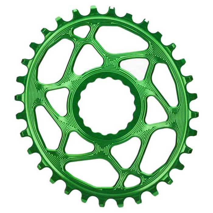Absolute Black Oval Race Face Direct Mount 6 Mm Offset 28t Green
