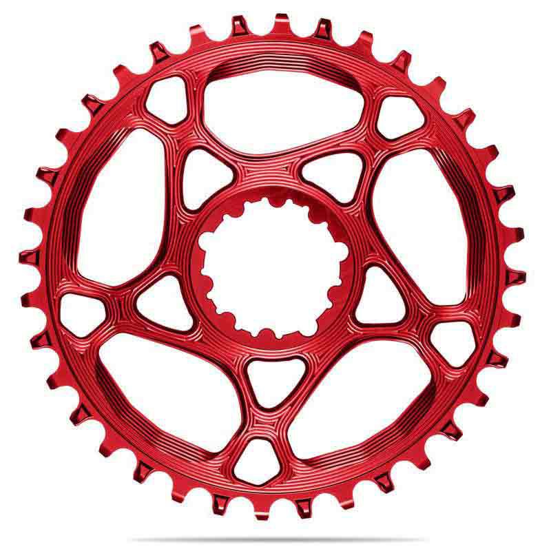 Absolute Black Round Sram Direct Mount Gxp Boost 30t Red
