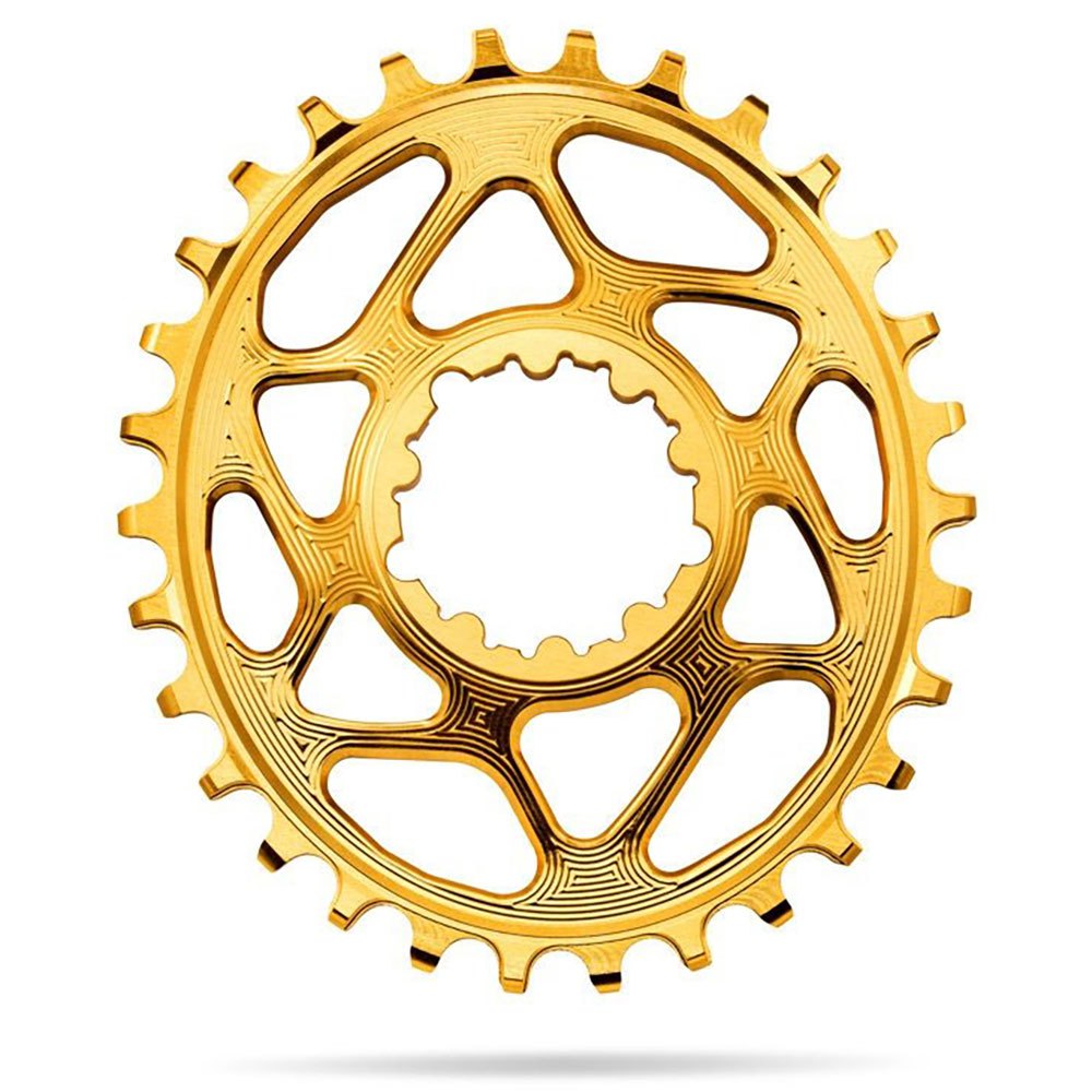 Absolute Black Oval Sram Direct Mount Gxp 6 Mm Offset 28t Gold