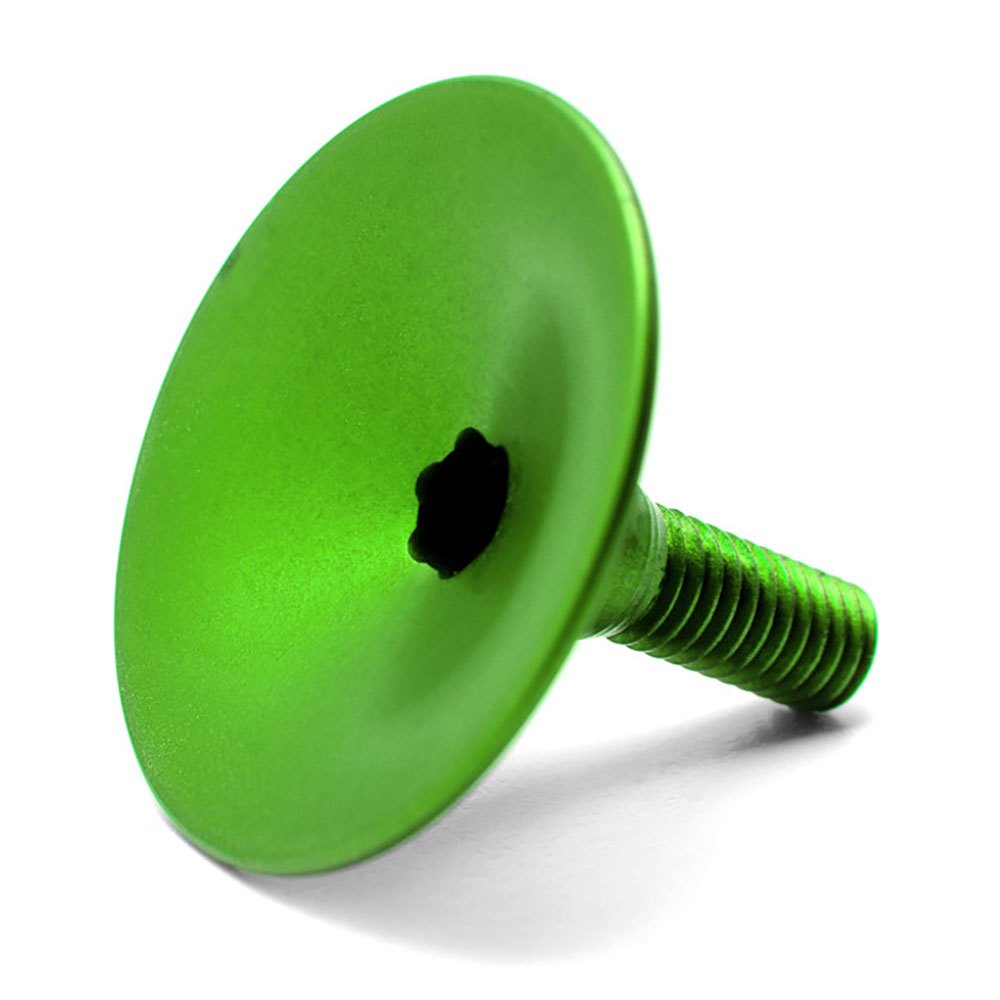 Absolute Black Top Cap And Bolt One Size Green