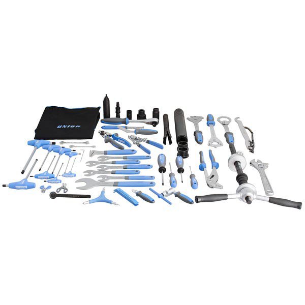Unior Set Of Bike Tools 50 One Size Blue / Silver