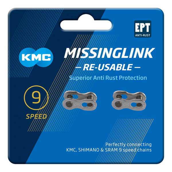 Kmc Missinglink Re-usable 2 Unts 9s Silver