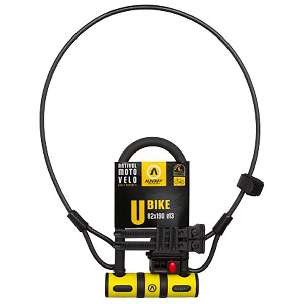 Auvray U Bike+support+cable One Size Black / Yellow