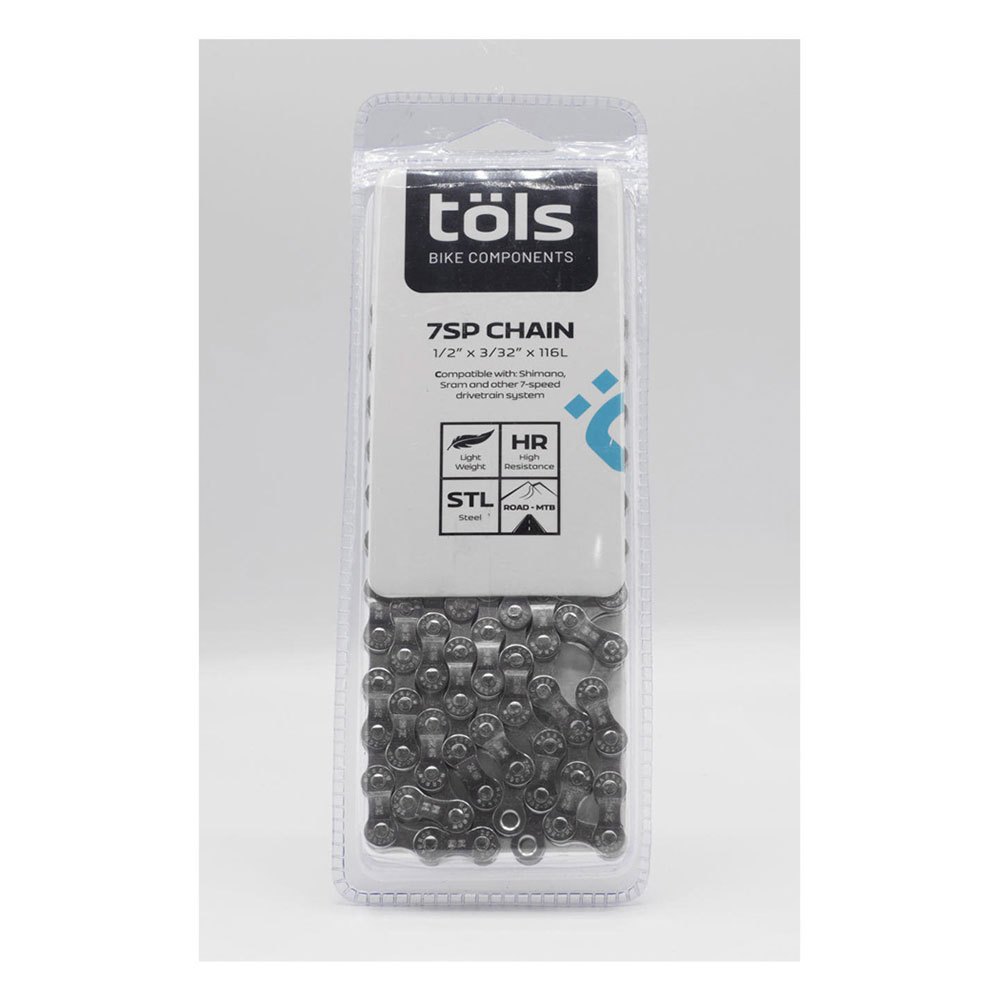 Tols 7sp Chain 116 Links Silver