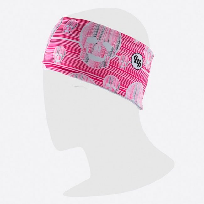Mb Wear Headband One Size Pink Skull