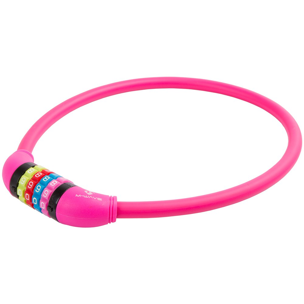 M-wave Ds 12.6.5 S Cable Lock 12 x 650 mm Magenta