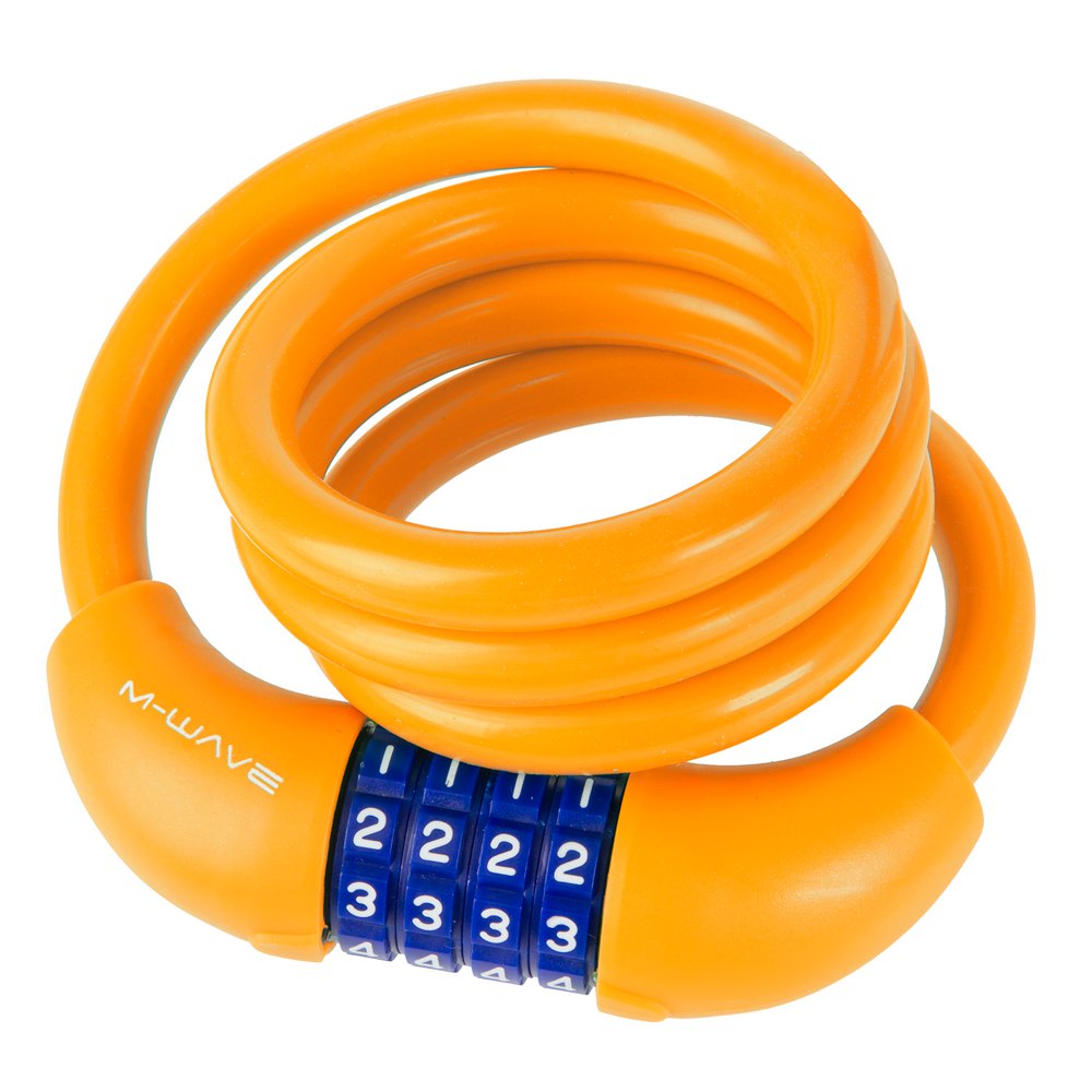 M-wave Ds 12.10 S Spiral Cable Lock 12 x 1000 mm Orange