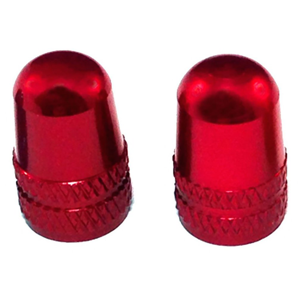 Fasi Aluminium Schrader Valve Cap One Size Red
