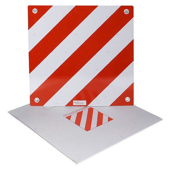 Peruzzo Security Plate For Rear Load 50 x 50 cm Red / White