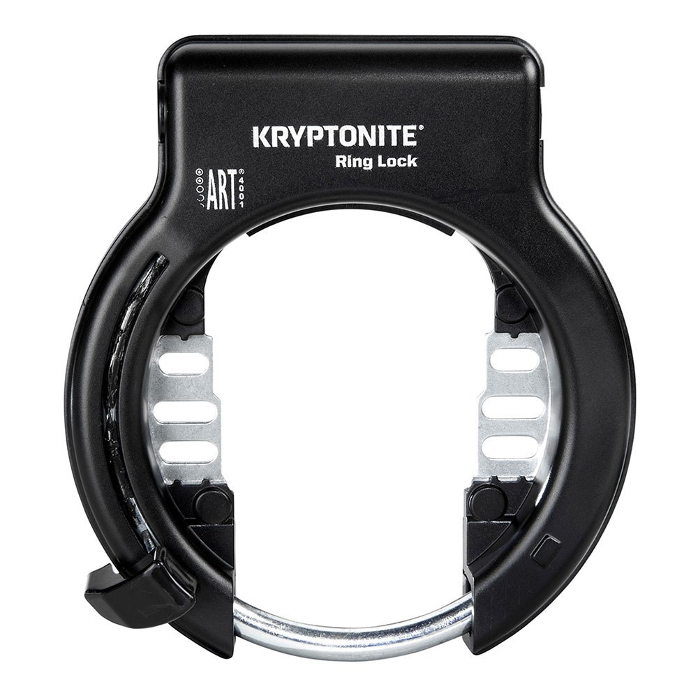Kryptonite Ring Lock With Plug In Capability Retractable With Flexible Mount One Size Black