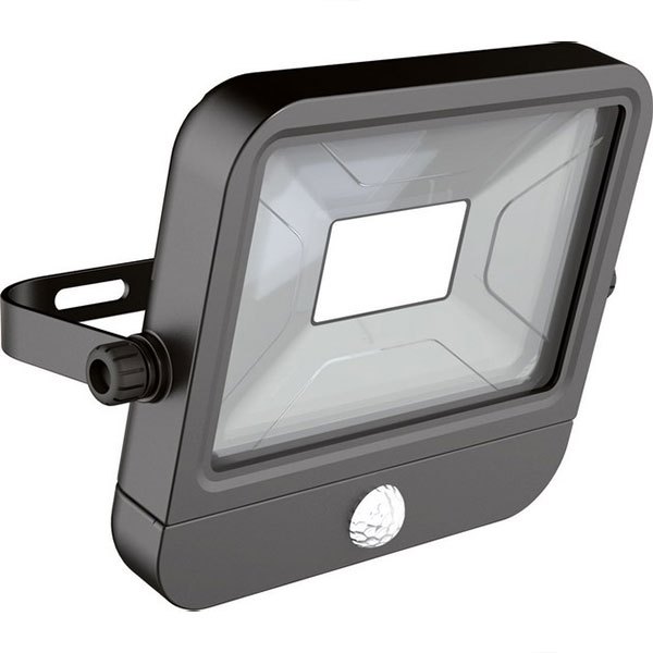 Rymebikes Ip65 Led Exterior Spotlight With Sensor 1400 Lumens Black