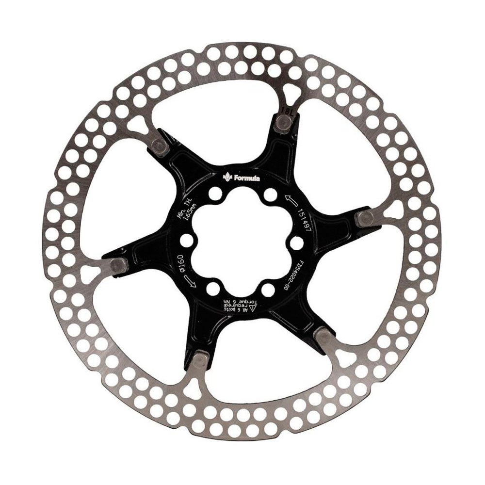 Formula Two Pieces Disc With Bolts 140 mm Silver