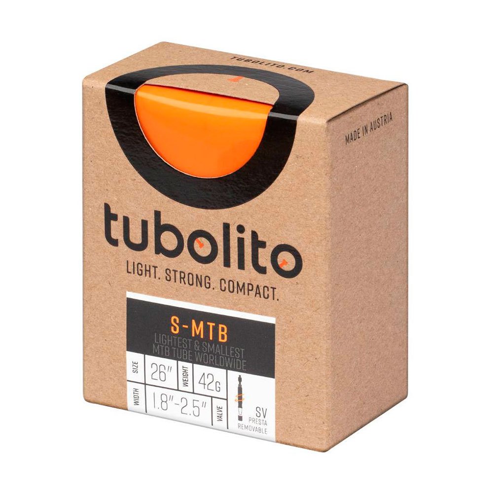 Tubolito S-tubo Presta 42 Mm 26 x 1.80-2.50 Orange