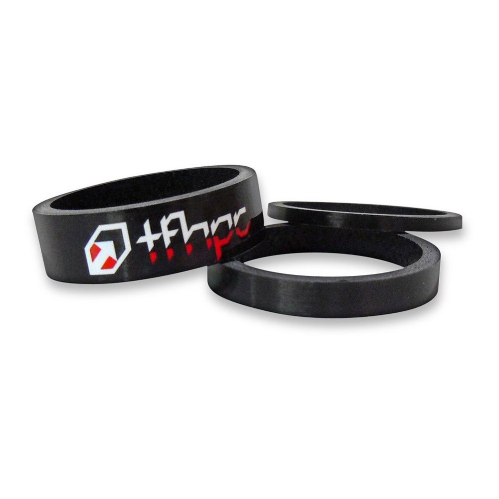 Tfhpc Carbon Spacers Kit 1 1/8 Inches / 2.5/5/10 mm Black