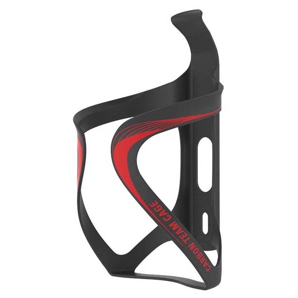 Lezyne Carbon Team Cage One Size Matte Black / Red