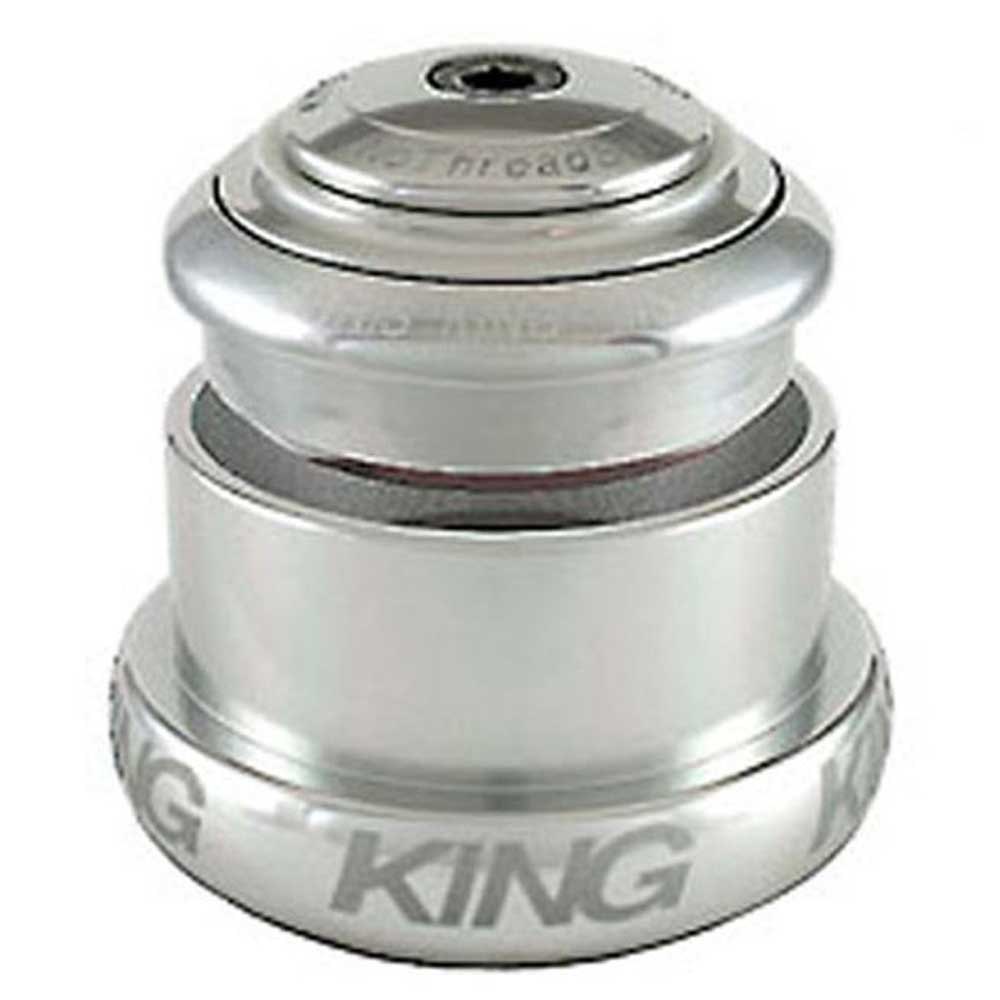 Chris King Inset I3 Semi-integrated Tapered Nothreadset Griplock 1 1/8 - 1.5 Inches / 44-49 mm Silve