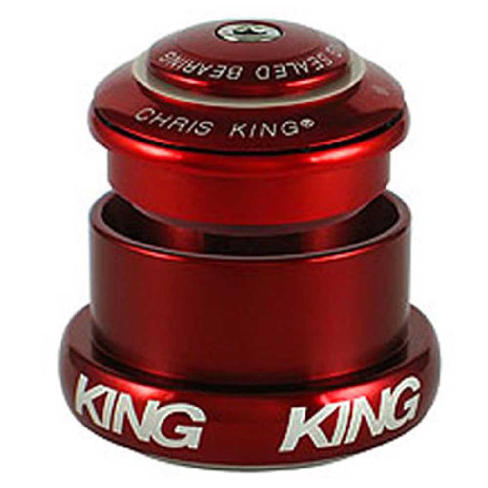 Chris King Inset I3 Semi-integrated Tapered Nothreadset Griplock 1 1/8 - 1.5 Inches / 44-49 mm Red
